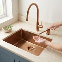 pure-sink-elite-steel-shine-soap-dispenser-pvd-copper
